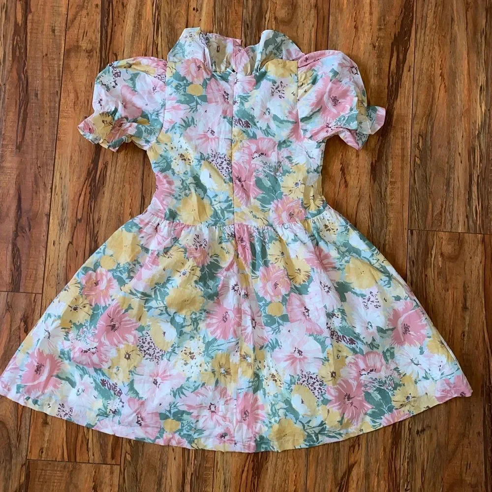 Peppermint Multicolor Floral Dress sz 10(kids)